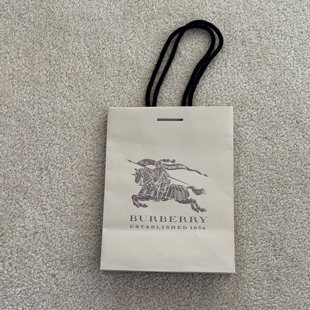 Burberry Beige Tote with Black Handles
